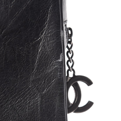 Chanel Aged Calfskin Quilted Large Casual Rock Backpack Black 12 of 15