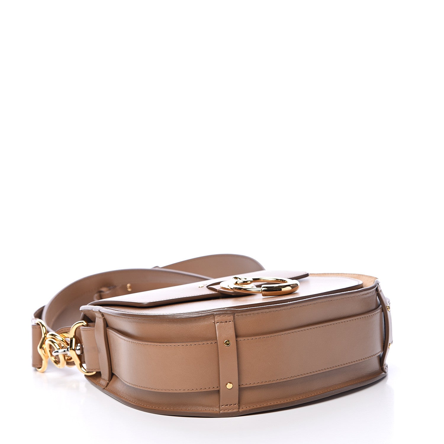 Chloe Calfskin Large Tess Bag Nut 3 of 17