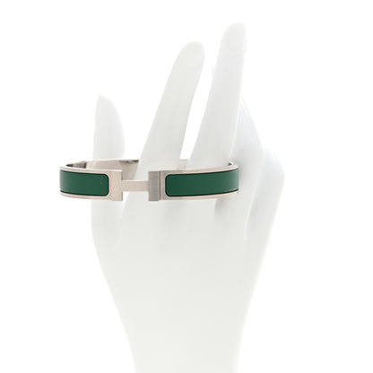 Hermes Narrow Enamel Clic Clac HH Bracelet GM Menthe 2 of 5