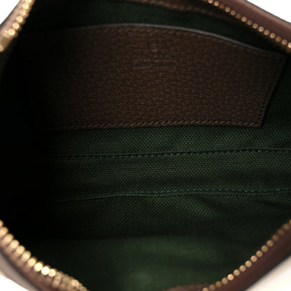 Gucci GG Supreme Monogram Textured Dollar Calfskin Web Mini Ophidia Shoulder Bag Beige Ebony New Acero 5 of 11