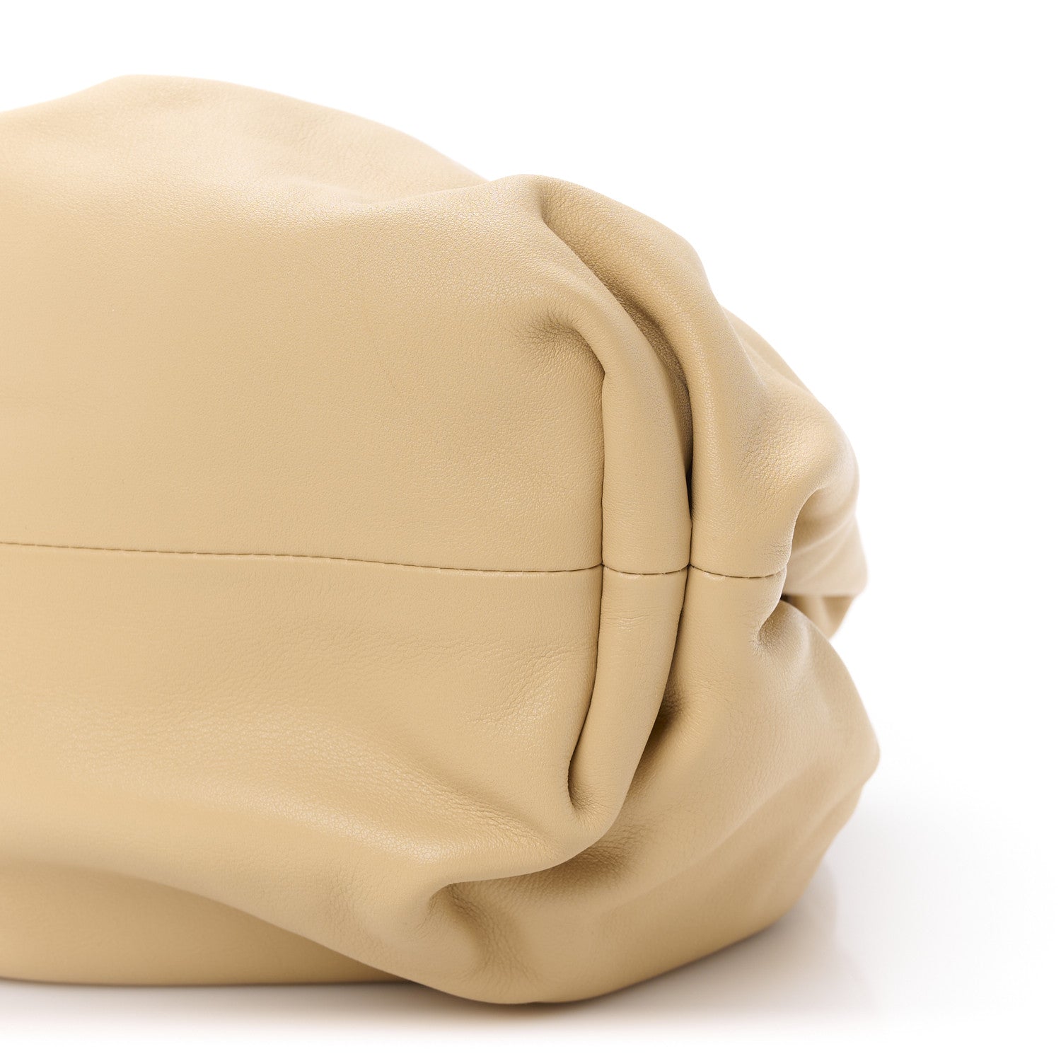 Bottega Veneta Smooth Butter Calf The Pouch Oversized Clutch Almond 11 of 11