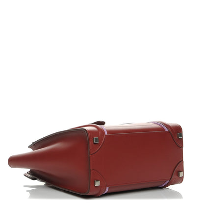 Celine Smooth Calfskin Felt Micro Luggage Merlot 4 of 9