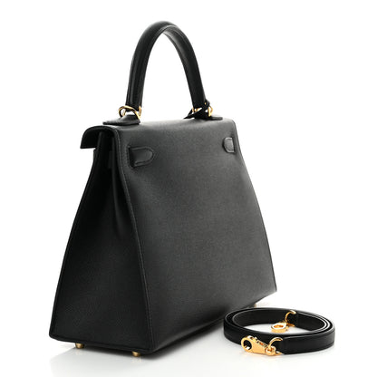 Hermes Epsom Kelly Sellier 28 Black 3 of 13