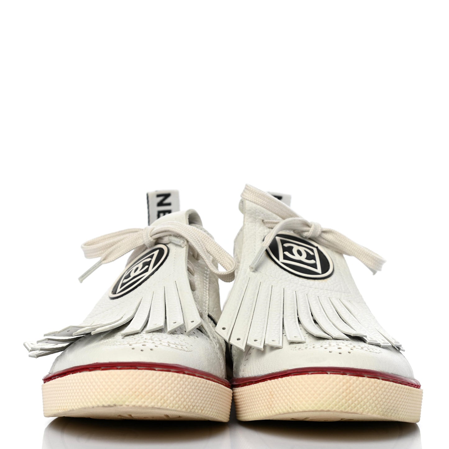 Calfskin Fringe Golf Tennis 37.5 White