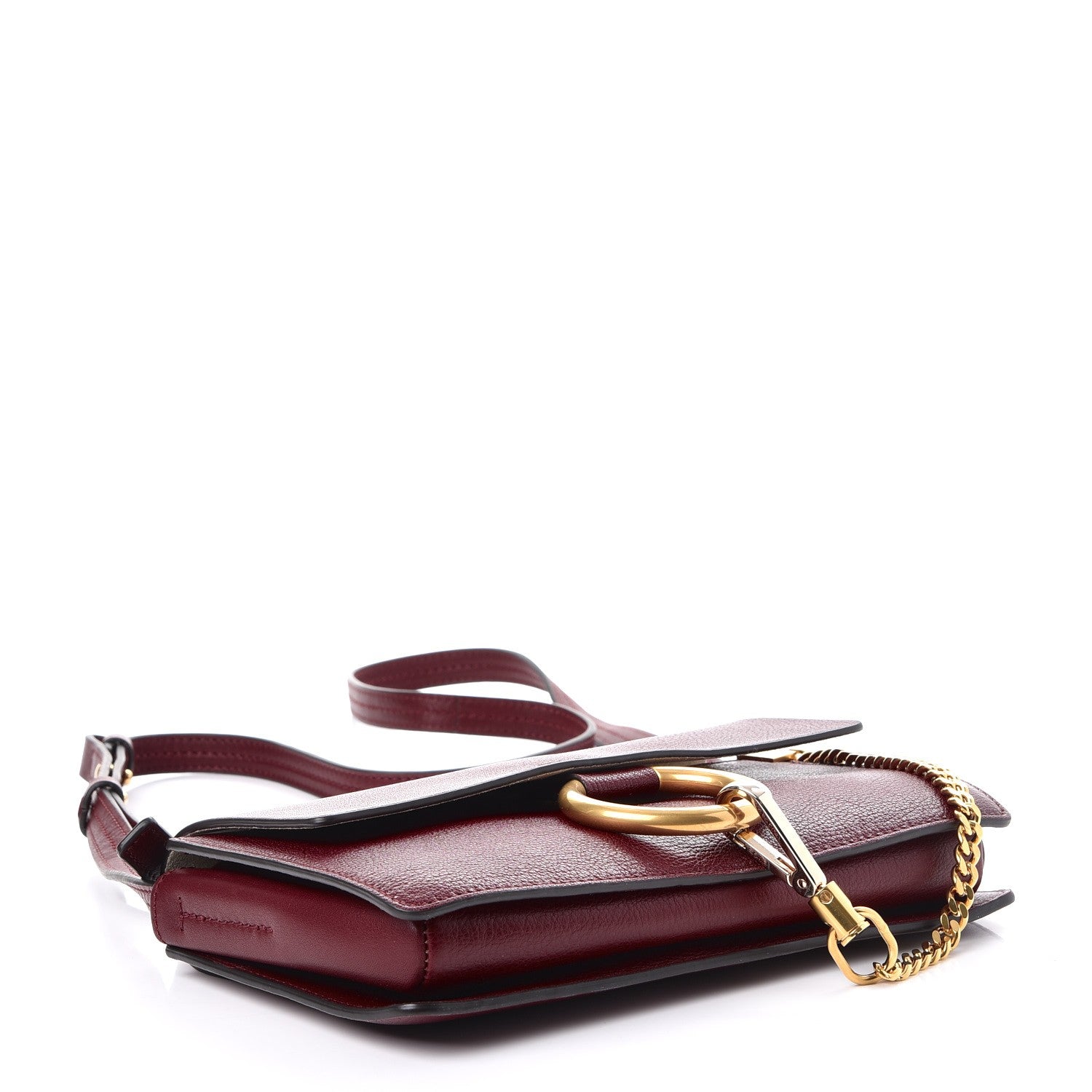 Chloe Goatskin Small Faye Shoulder Bag Sienna Red 4 of 7