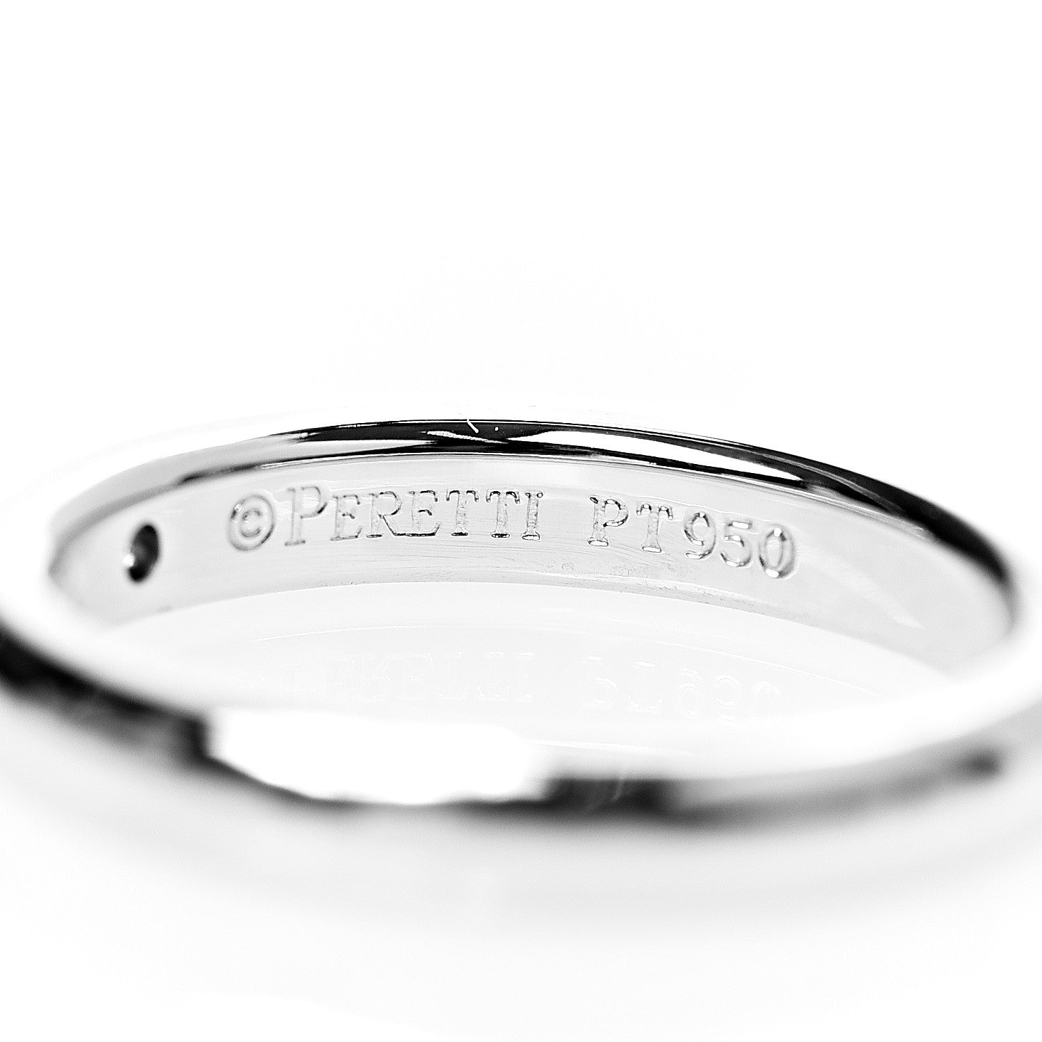 Tiffany Platinum Diamond Elsa Peretti Band Ring 46 3.75 3 of 5