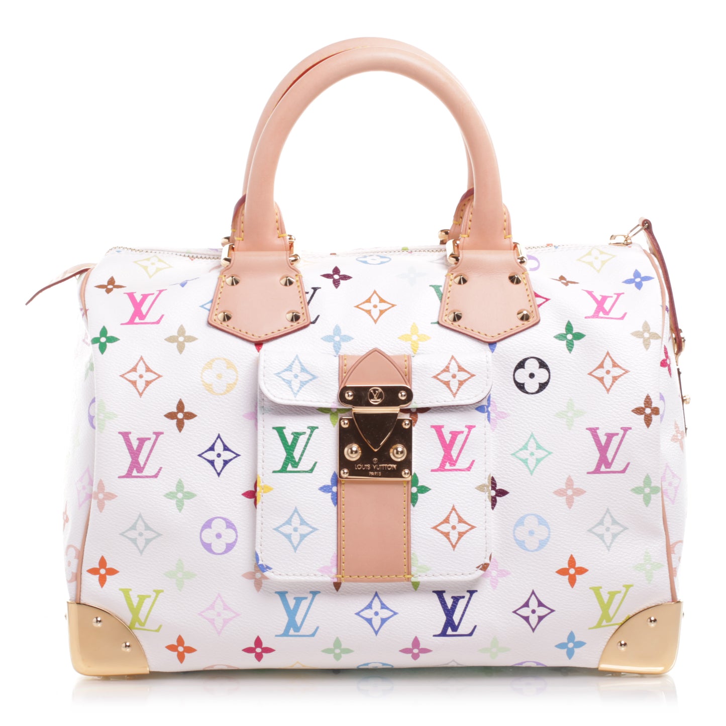 Monogram Multicolor Speedy 30 White