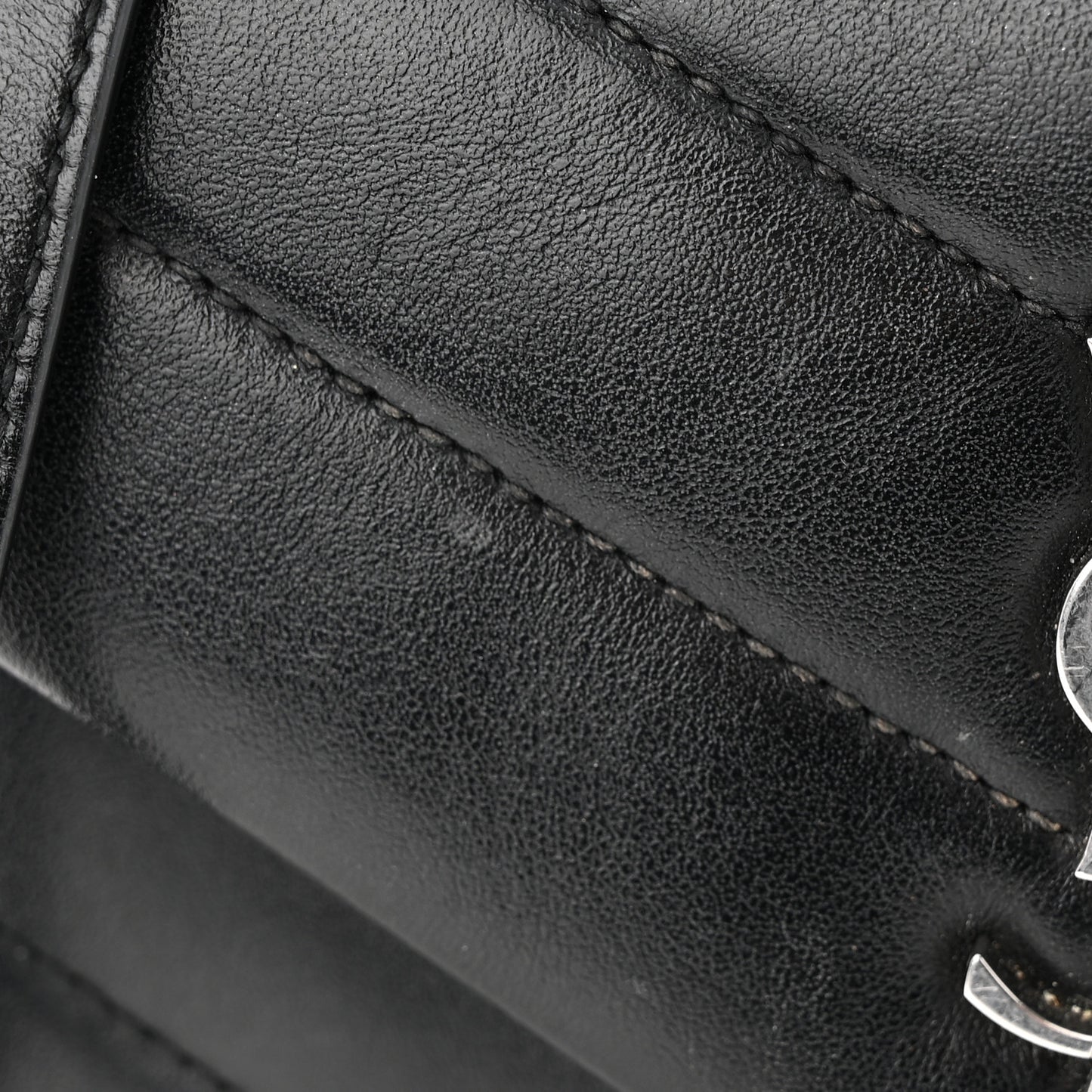 Calfskin Y Quilted Monogram Toy Loulou Crossbody Bag Black