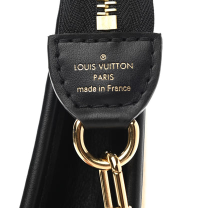 Louis Vuitton Raffia Calfskin Monogram Giant Pouch 6 of 9