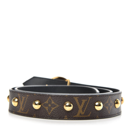 Louis Vuitton Calfskin Monogram Studded 35mm LV Circle Belt 90 36 2 of 5