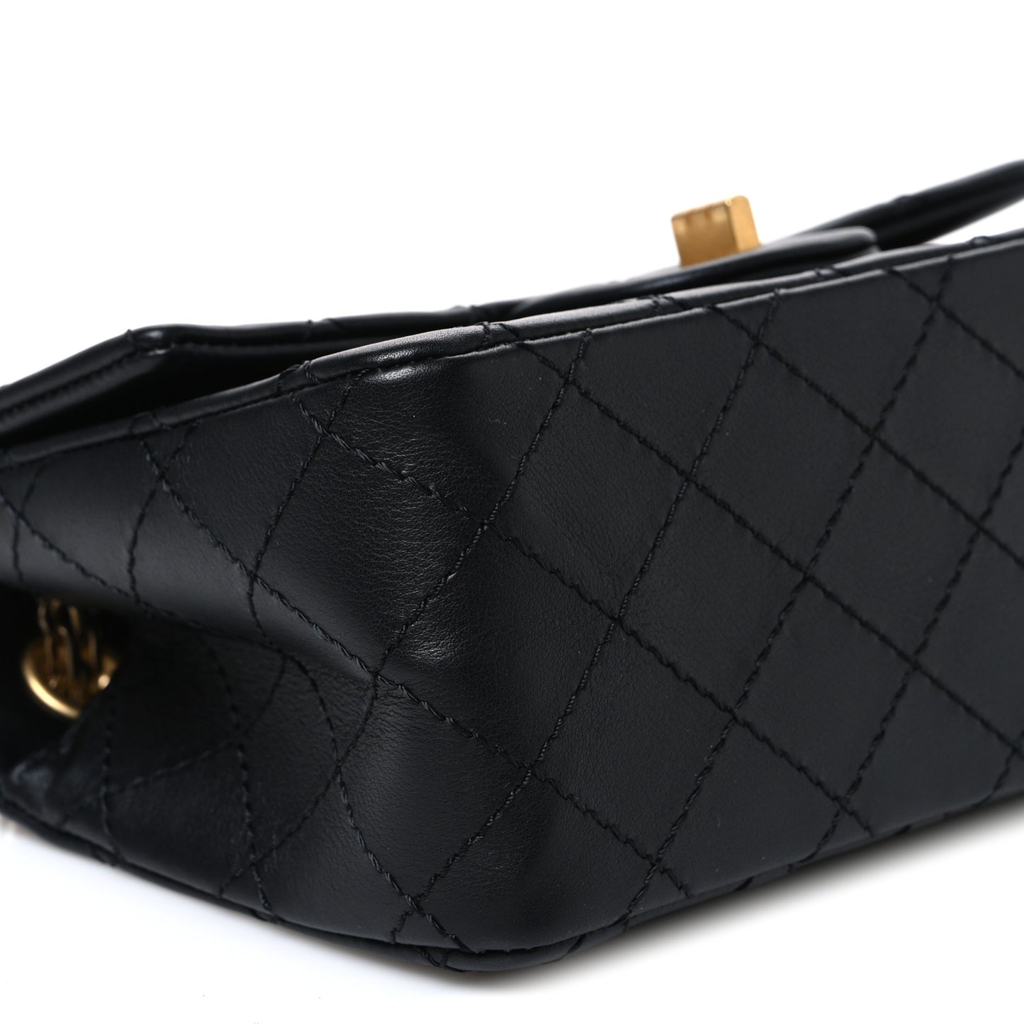 Calfskin Quilted 2.55 Reissue Mini Flap Black