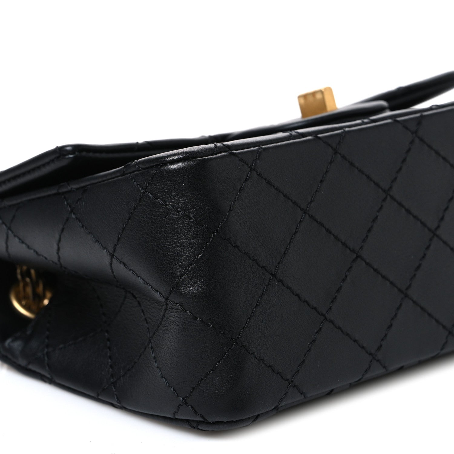 Chanel Calfskin Quilted 2.55 Reissue Mini Flap Black 9 of 10