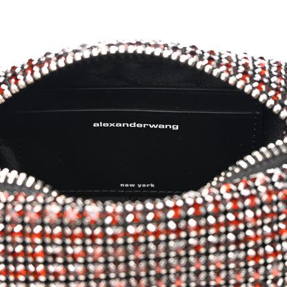 Alexander Wang Mesh Crystal Rhinestone Mini Heiress Pouch Cola 6 of 8