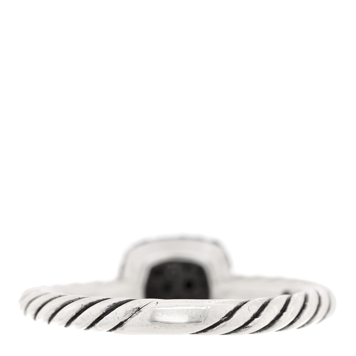 Sterling Silver Black Diamond Petite Pave Ring 52 6