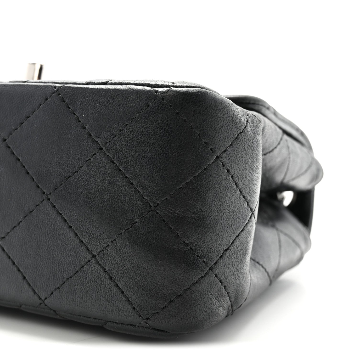 Chanel Lambskin Quilted Mini Square Flap Black 10 of 10