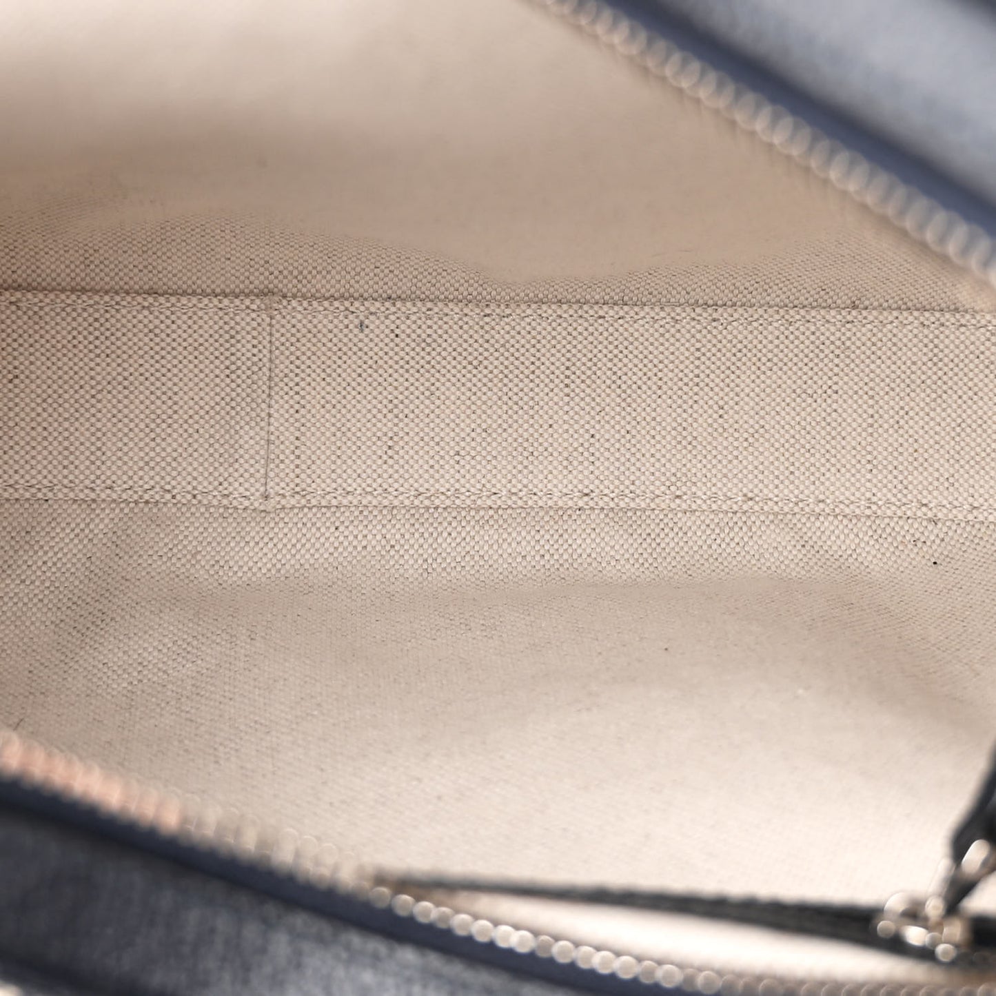 GG Supreme Monogram Textured Calfskin Web Large Attache Shoulder Bag Beige Blue