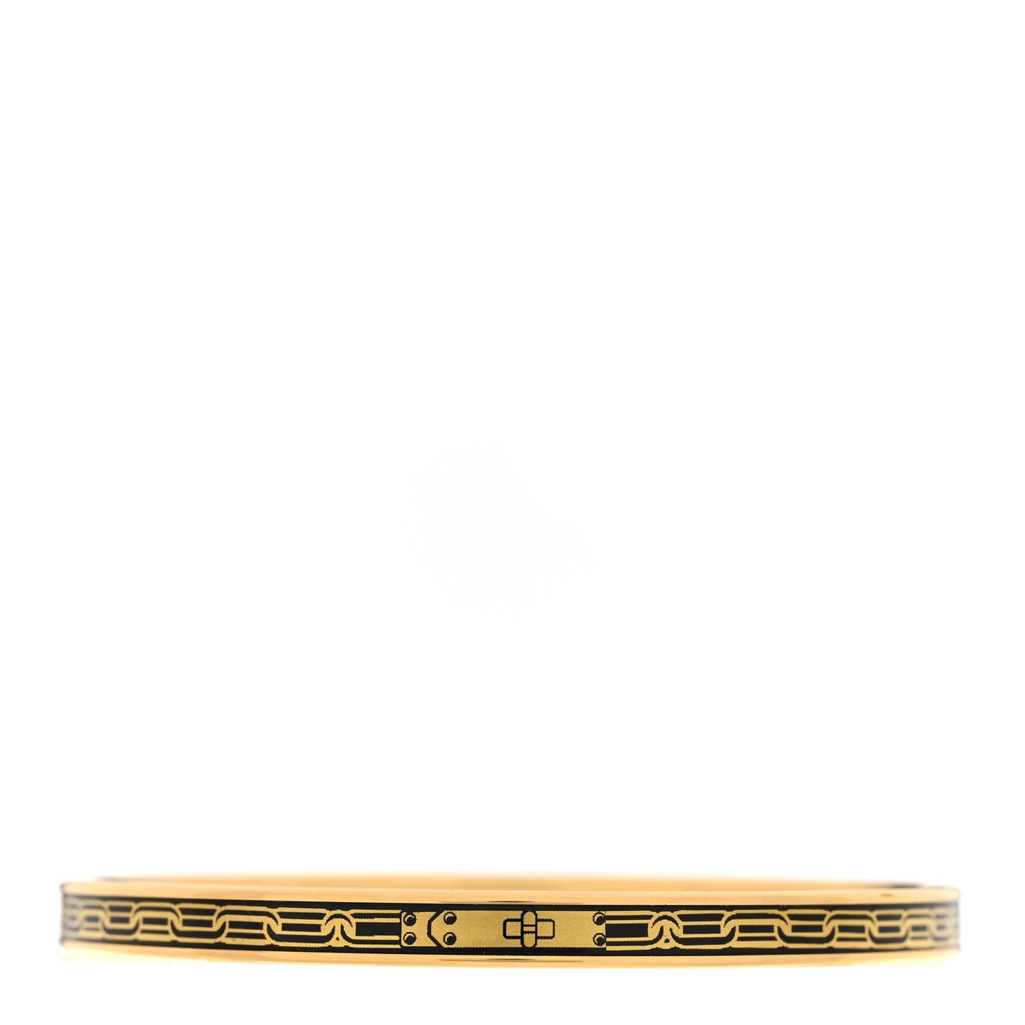 Enamel Printed Reaction En Chaines Extra Narrow Bracelet 70 Or Black