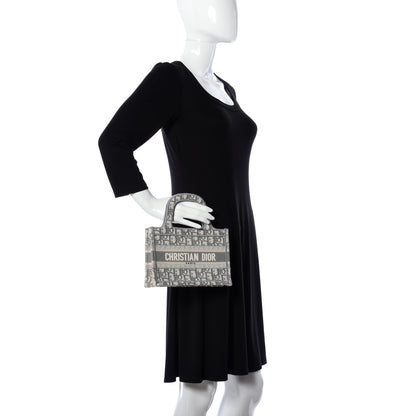 Christian Dior Oblique Mini Book Tote Grey Multicolor 2 of 9