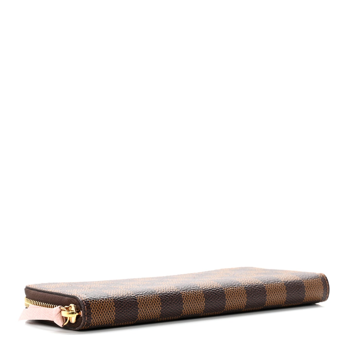 Damier Ebene Clemence Wallet Rose Ballerine