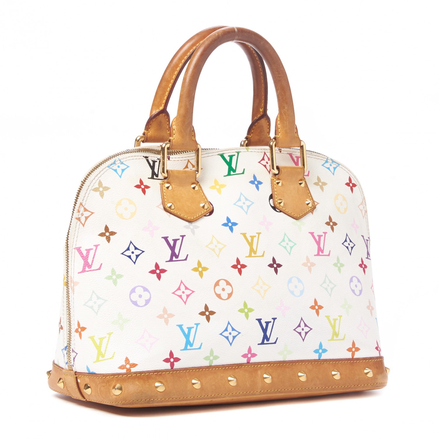 Louis Vuitton Monogram Multicolor Alma White 3 of 11