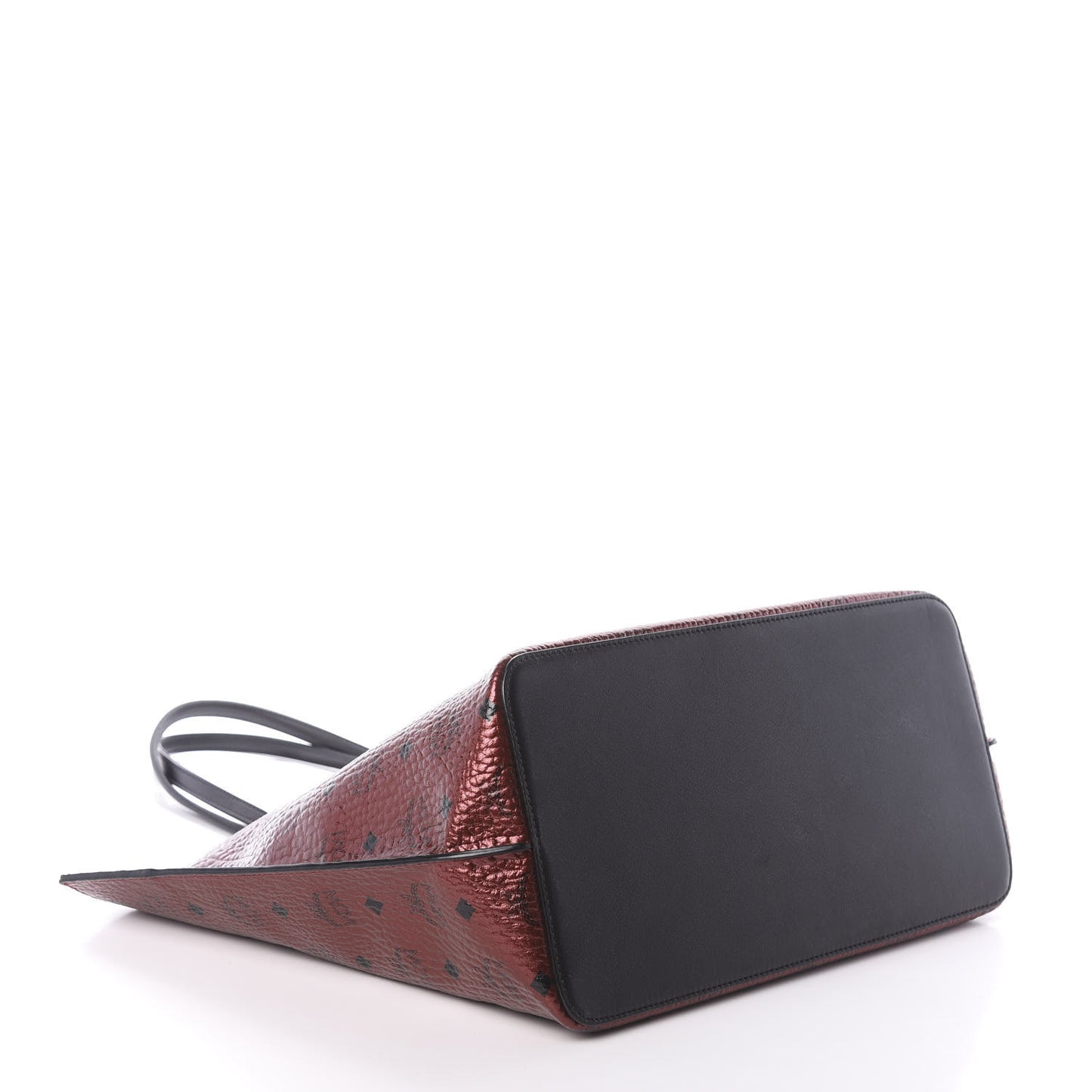 Metallic Visetos Shopper Tote Scooter Red