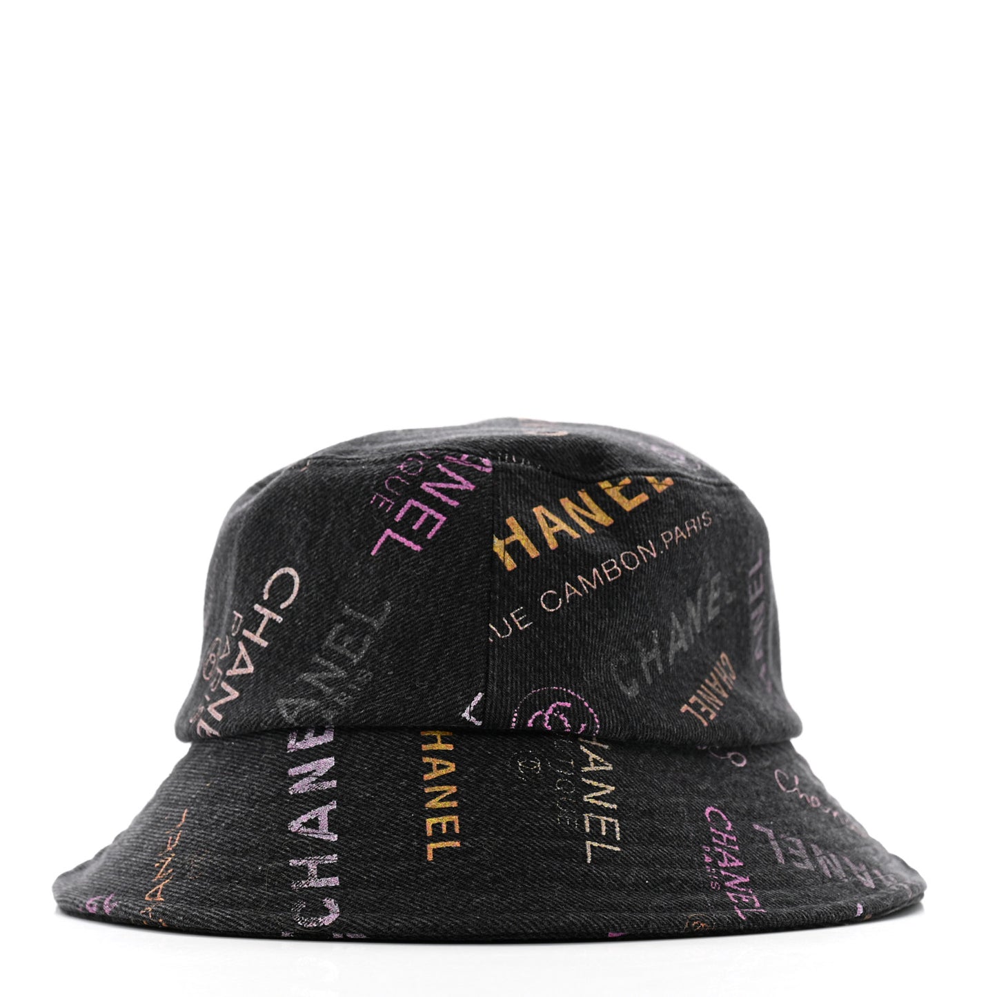 Denim Mood Cloche Bucket Hat L Black