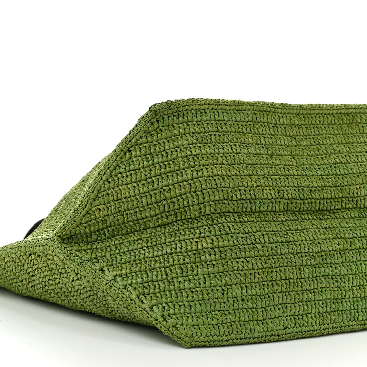 Loewe Raffia Paulas Ibiza Fold Shopper Tote Green 8 of 9