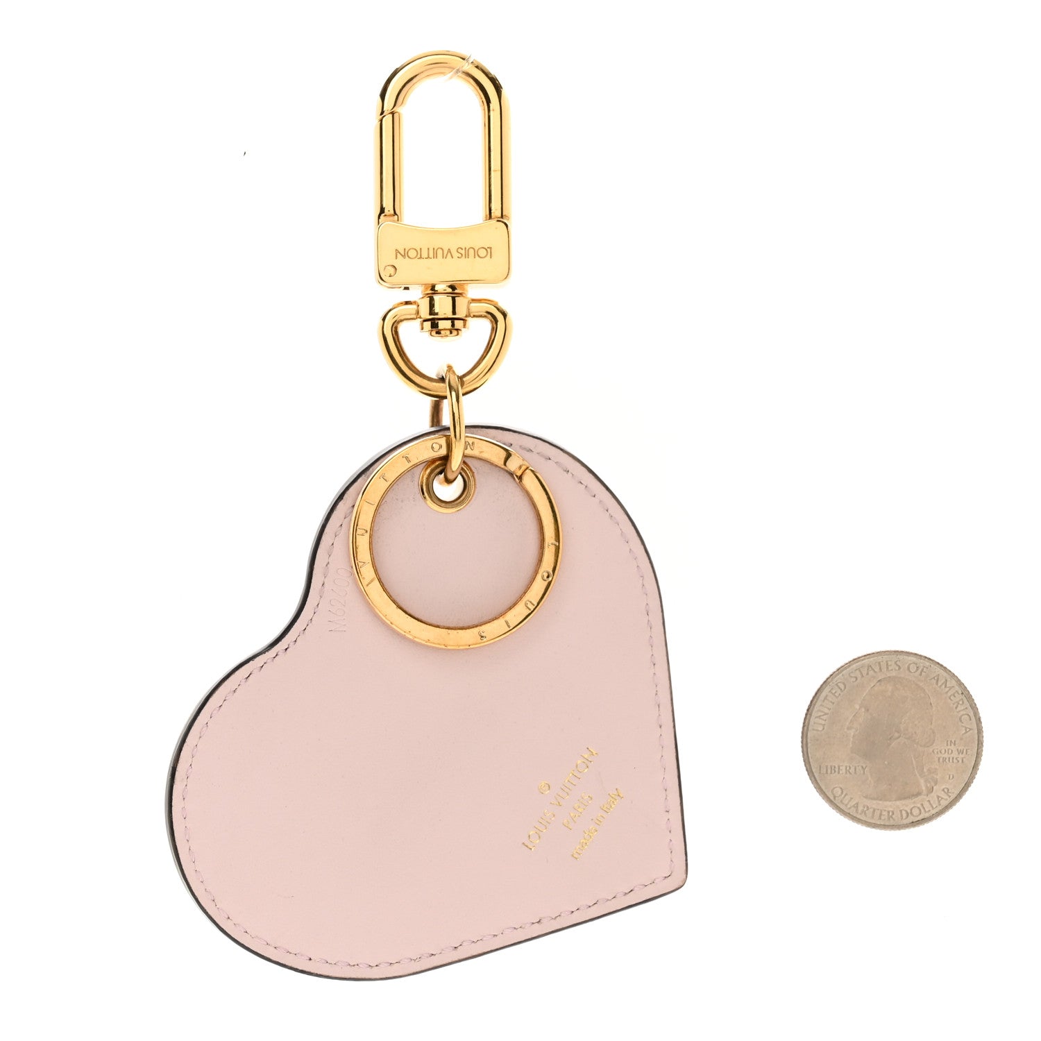 Louis Vuitton Vernis Degrade Heart Bag Charm Pink 2 of 4