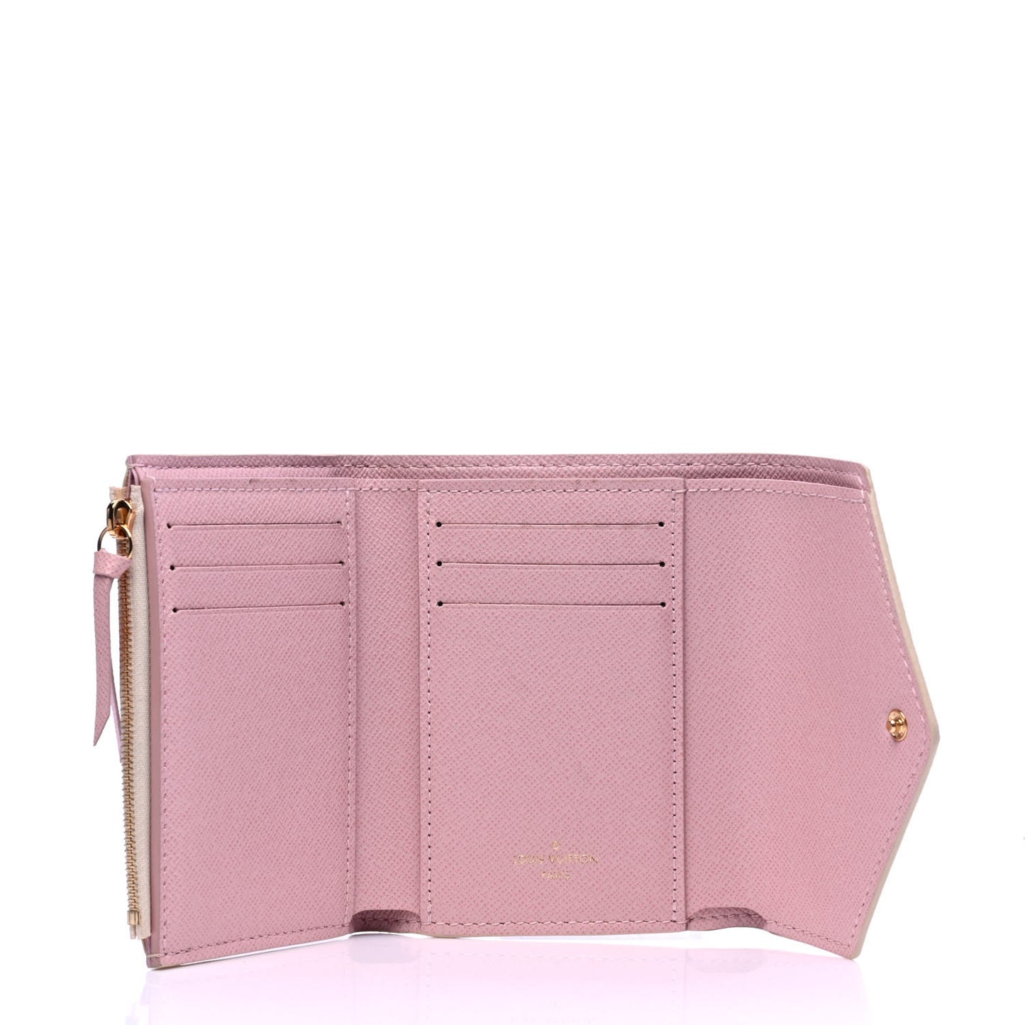 Damier Azur Victorine Wallet Rose Ballerine