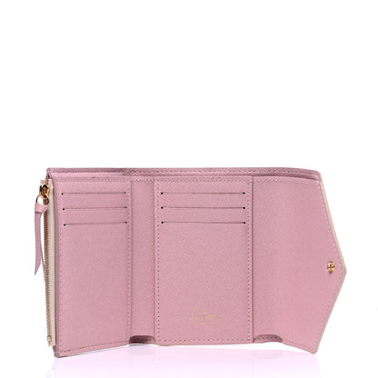 Louis Vuitton Damier Azur Victorine Wallet Rose Ballerine 3 of 4