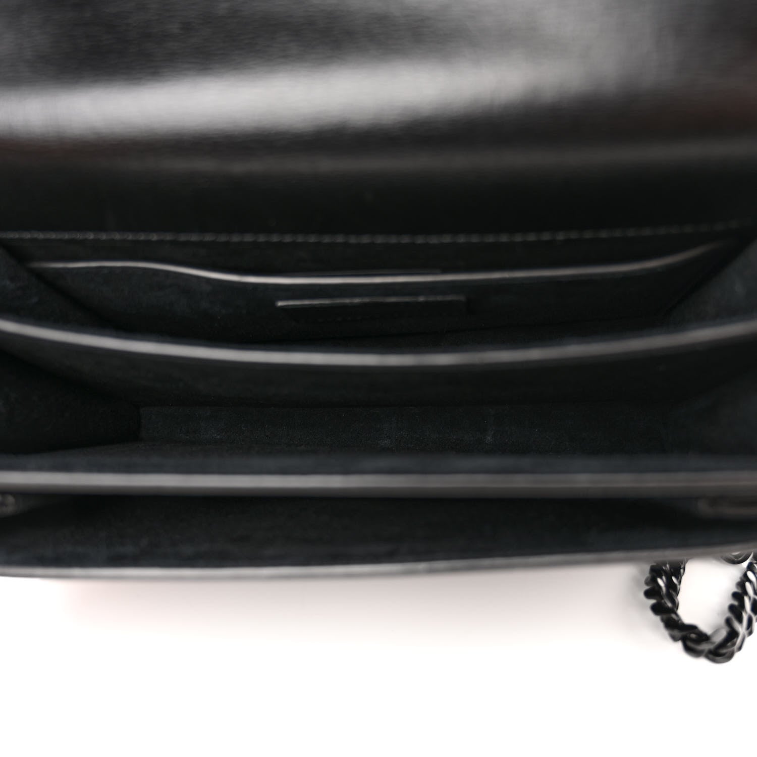 Saint Laurent Calfskin Medium Monogram Monochrome Sunset Black 5 of 13