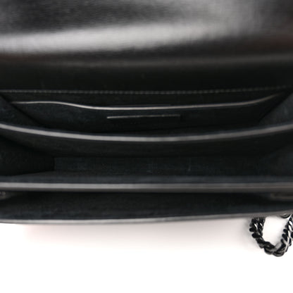 Saint Laurent Calfskin Medium Monogram Monochrome Sunset Black 5 of 13