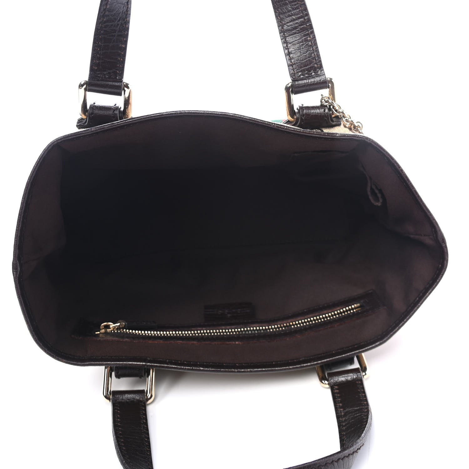 Gucci Monogram Small Jolicoeur Tote Dark Brown 4 of 4