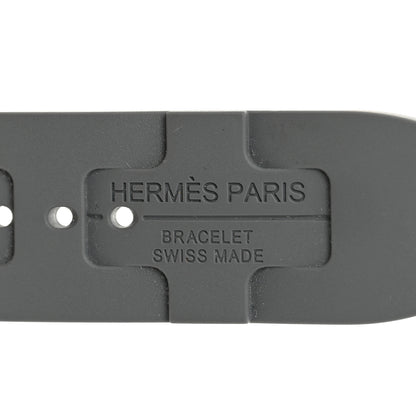 Hermes Rubber 42mm Deployment Buckle Kilim Apple Watch Single Tour Band Gris 3 of 5