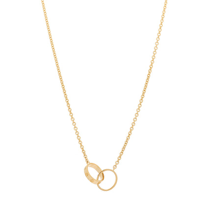 Cartier 18K Yellow Gold Interlocking LOVE Necklace 1 of 5