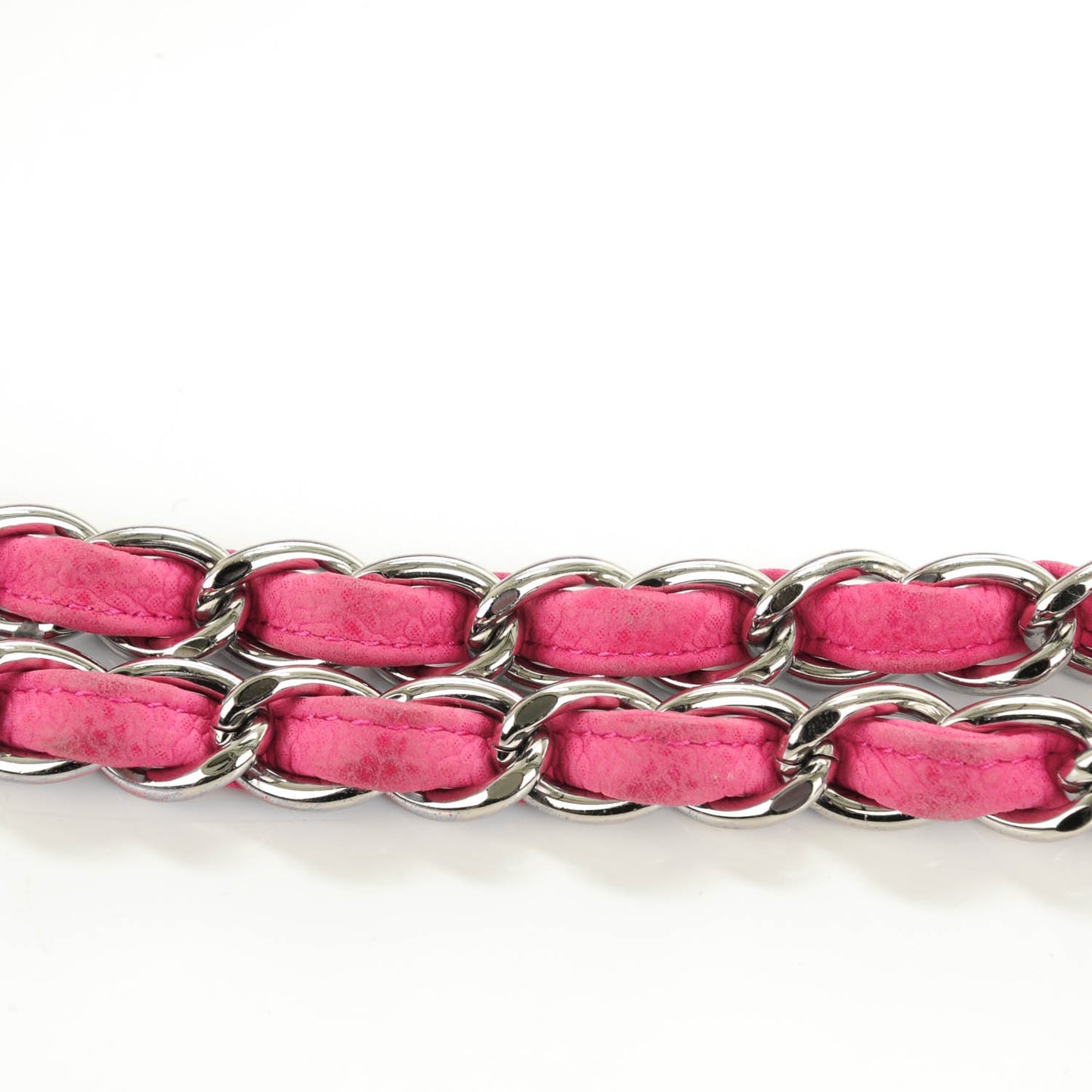 Iridescent Caviar Quilted Jumbo Double Flap Pink