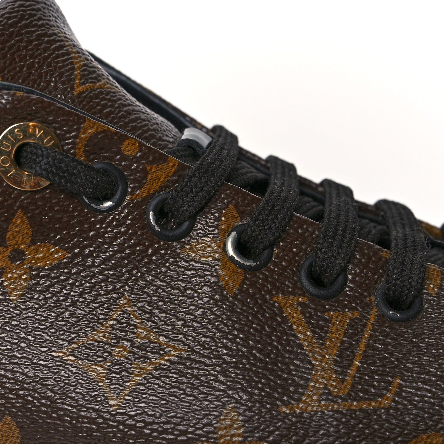 Louis Vuitton Patent Monogram Frontrow Sneakers 38 10 of 10