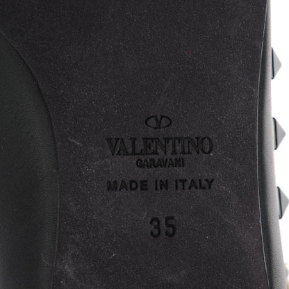 Valentino Garavani Nappa Rockstud Cage Ballerina Flats 35 Black Ivory 7 of 9