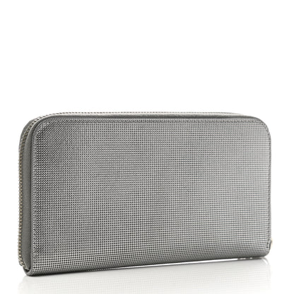Fendi Vitello Lampo Zip Around Wallet Argento 3 of 8