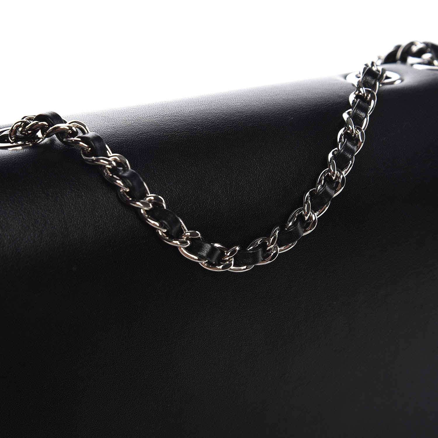 Chanel Calfskin Medium Braided Chic Flap Black 14 of 15