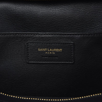 Saint Laurent Calfskin Suede Small Monogram Downtown Cabas Black 6 of 15