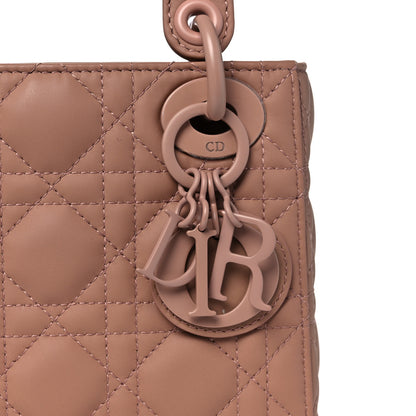 Christian Dior Ultra Matte Calfskin Cannage Mini Lady Dior Light Beige 7 of 11