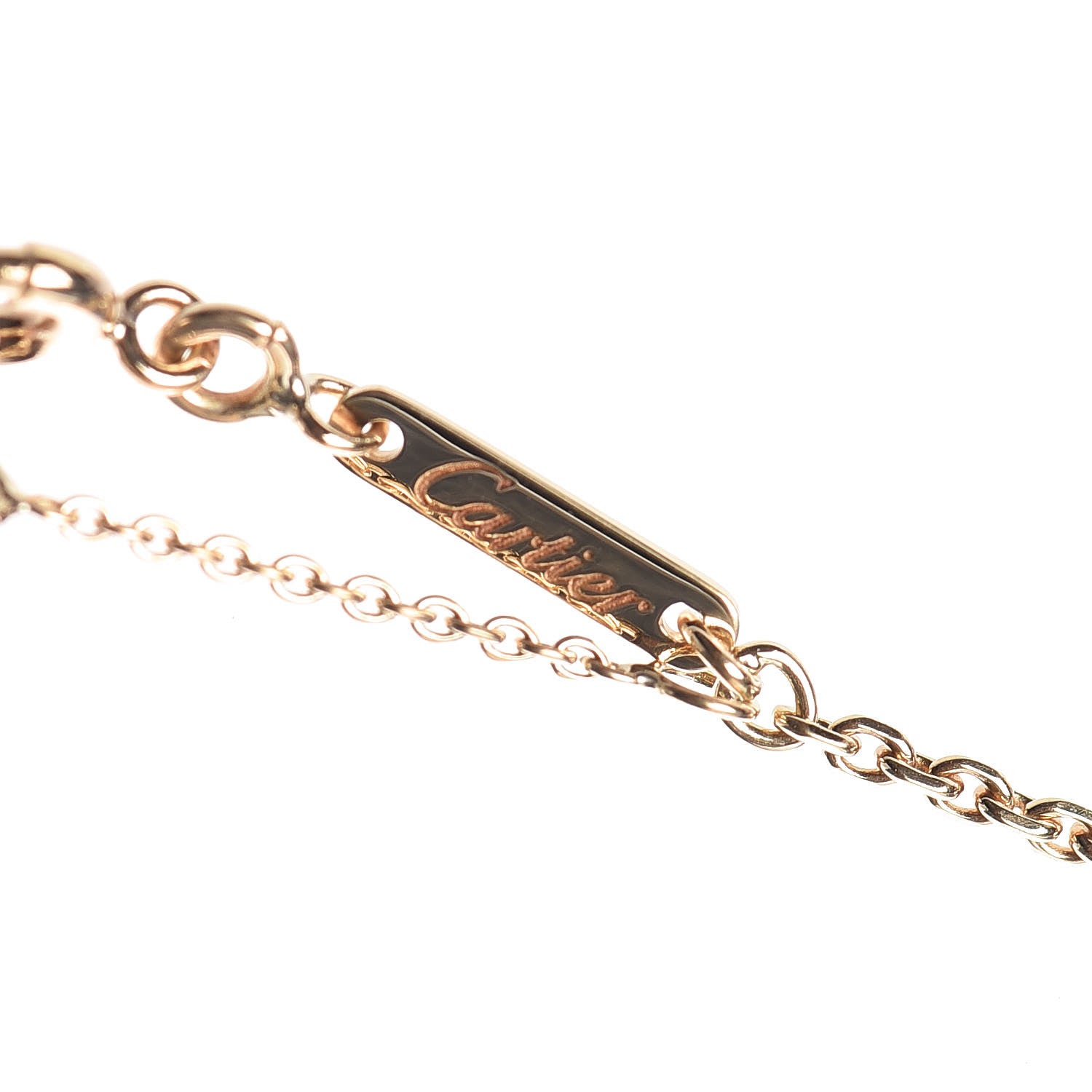 Tiffany CARTIER 18K Yellow Gold Medium Hearts and Symbols Necklace 4 of 6