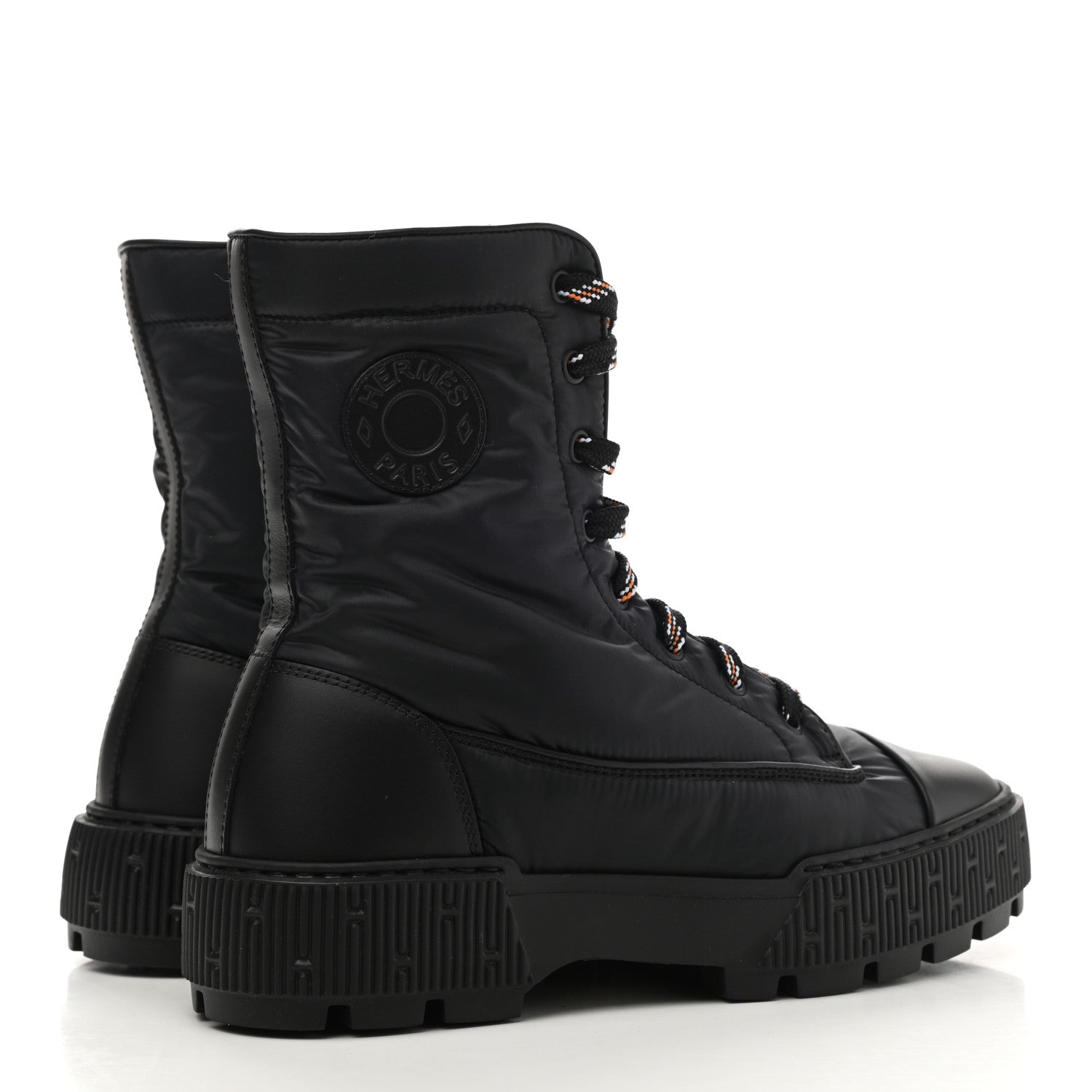 Hermes Calfskin Parachute Fresh Ankle Boots 38 Black 5 of 8