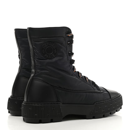 Hermes Calfskin Parachute Fresh Ankle Boots 38 Black 5 of 8