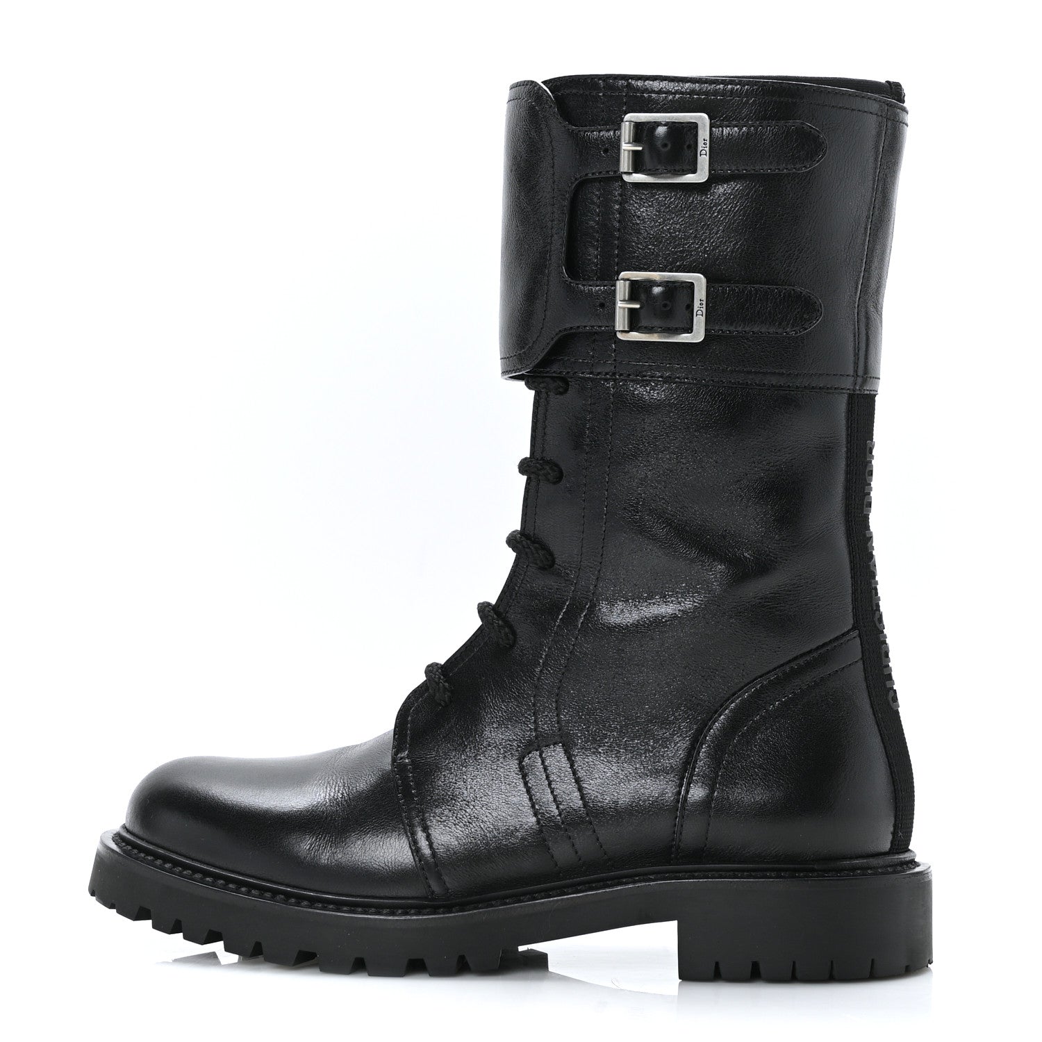 Christian Dior Calfskin Ground Low Boot 36.5 Black 1 of 8