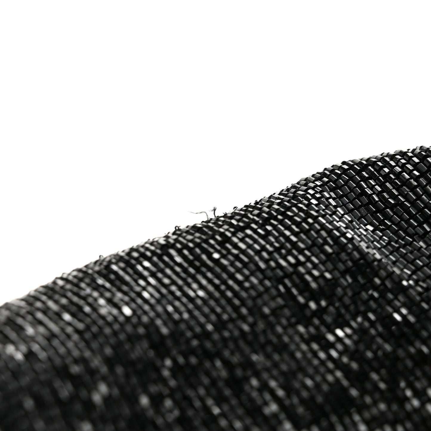 Sequin Beaded Baguette Black