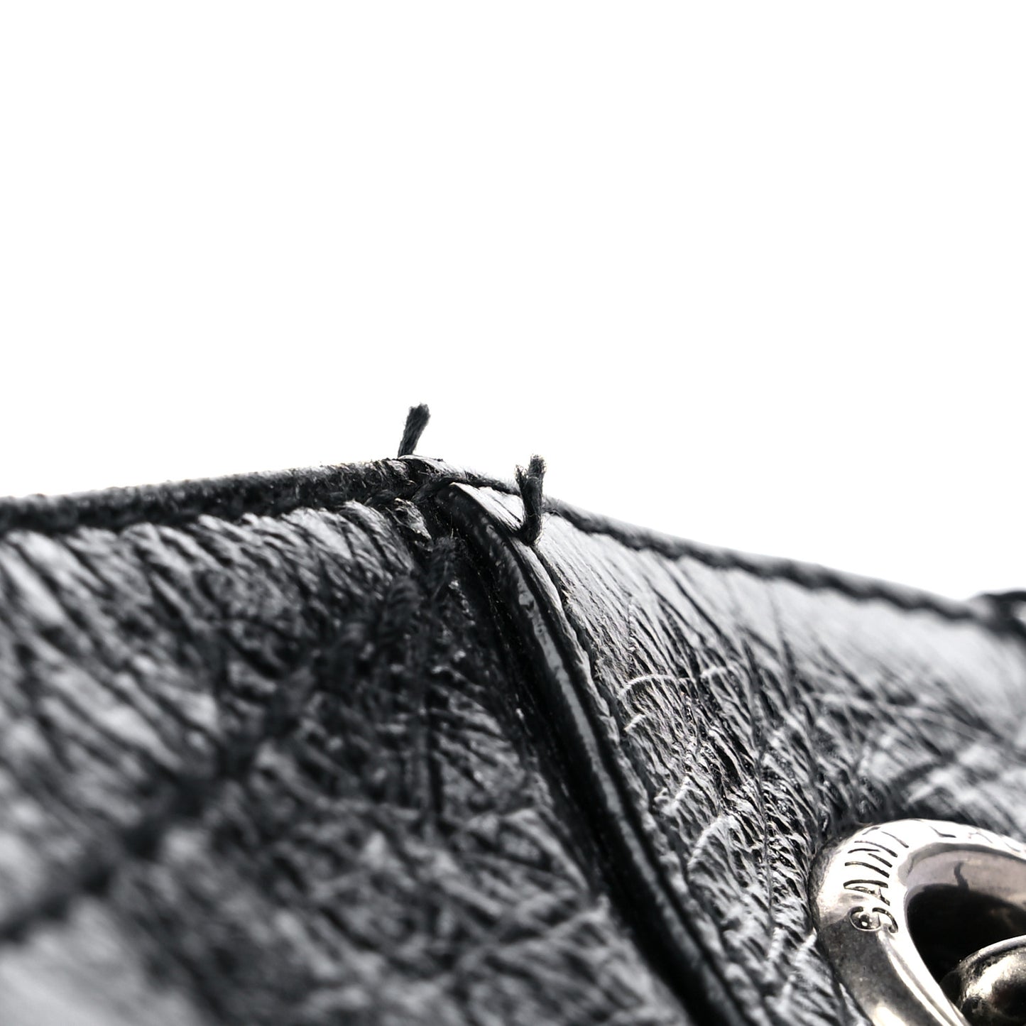 Crinkled Calfskin Matelasse Monogram Niki Shoulder Bag Black