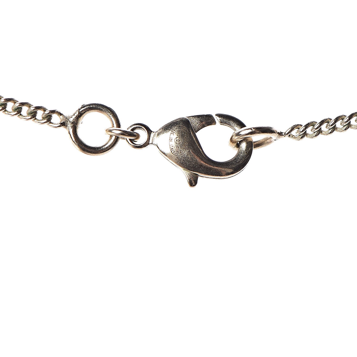 Chanel Pearl CC Drop Necklace Light Gold 4 of 4
