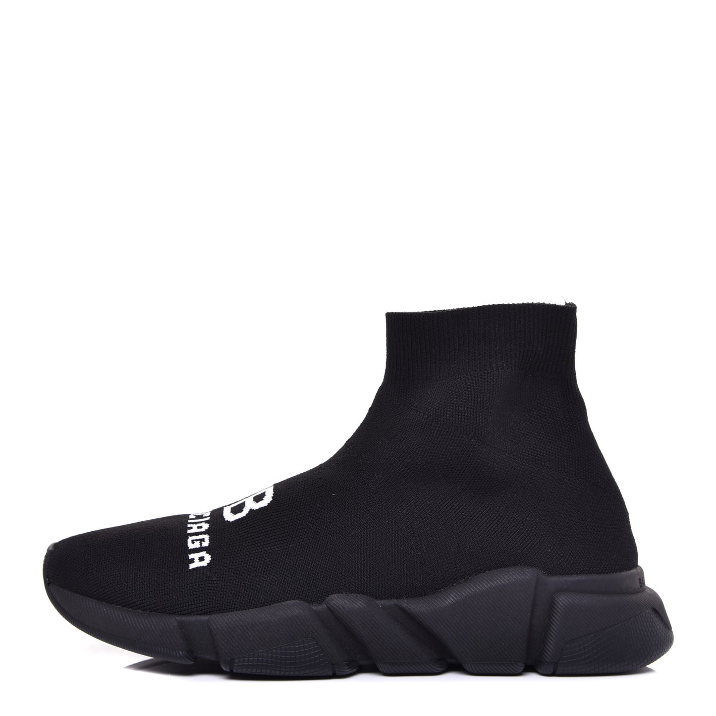 Neoprene Knit Logo Womens Speed Sneakers 39 Black